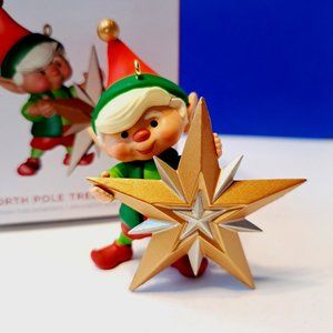 2023 NORTH POLE TREE TRIMMERS #11 IN SERIES HALLMARK KEEPSAKE ORNAMENT